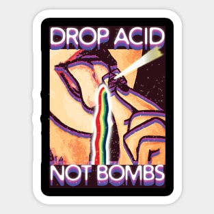 LSD Tshirt Drop Acid Not Bombs Sticker